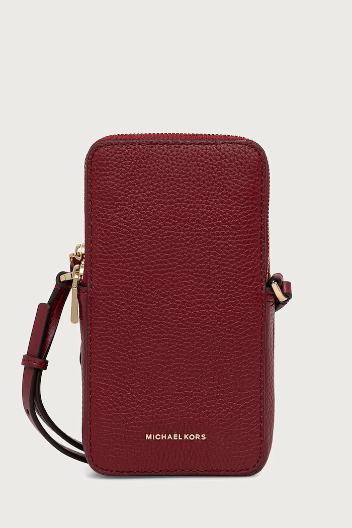 MICHAEL Michael Kors Torebka crossbody damska skórzana czerwony 32F6GJ6C5L