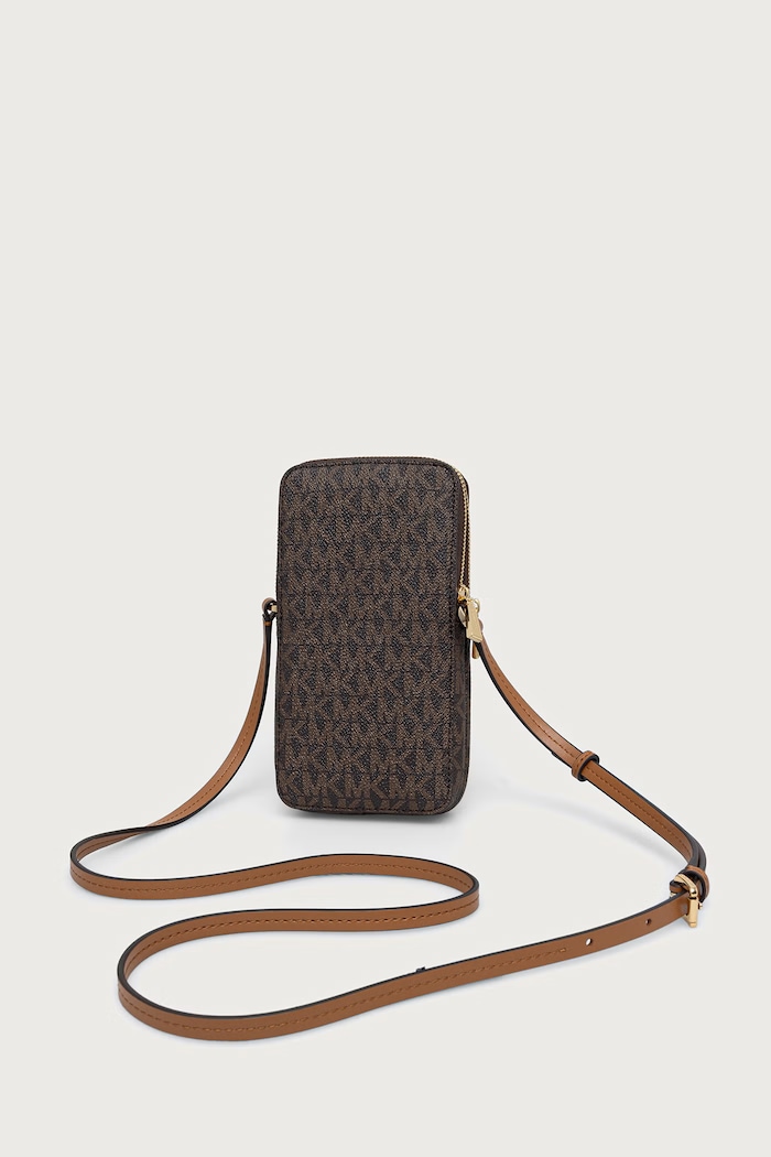 Torebka crossbody damska z imitacji skóry MICHAEL Michael Kors 32F6GJ6C5B brązowy