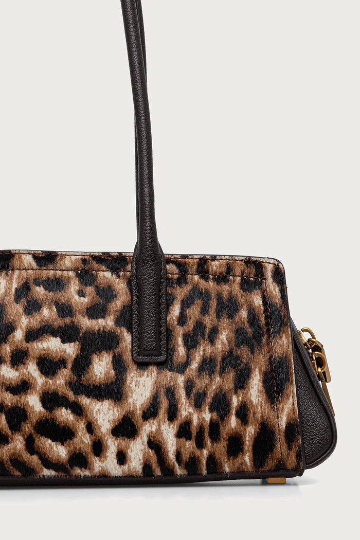Akcesoria MICHAEL Michael Kors Torebka bagietka damska skórzana LAILA 30F6A9IT0H brązowy