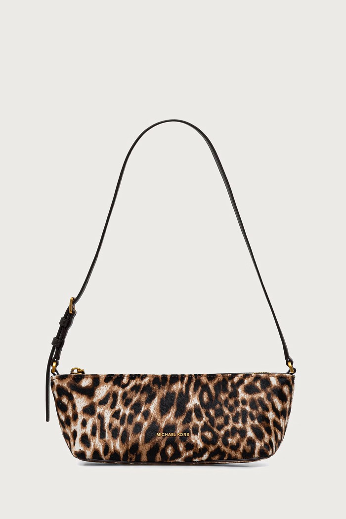 MICHAEL Michael Kors Torebka bagietka damska skórzana LAILA brązowy 32F6A9IC5H