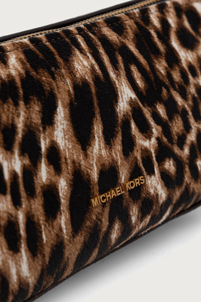 Torebka bagietka damska skórzana LAILA MICHAEL Michael Kors 32F6A9IC5H brązowy
