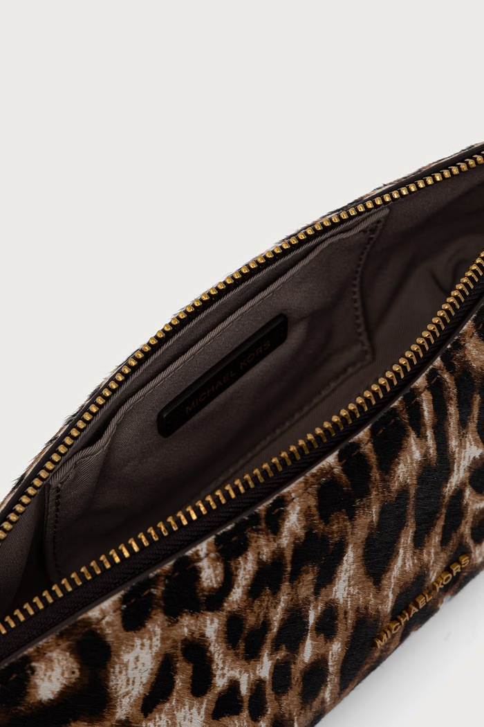 Torebka bagietka damska skórzana LAILA MICHAEL Michael Kors brązowy 32F6A9IC5H