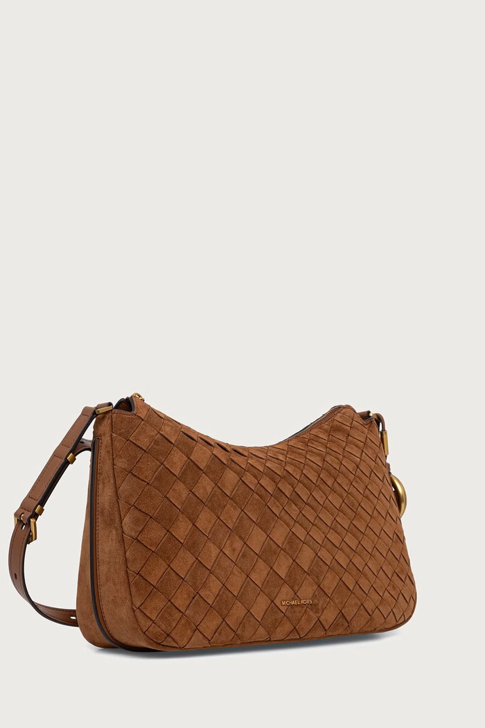 MICHAEL Michael Kors Torebka damska zamszowa NOLITA 30F6AY5L2L brązowy AW26