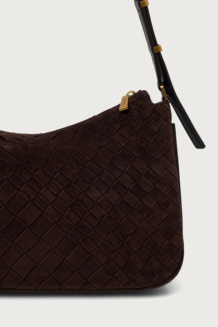 Akcesoria MICHAEL Michael Kors Torebka damska zamszowa NOLITA 30F6AY5L2L brązowy