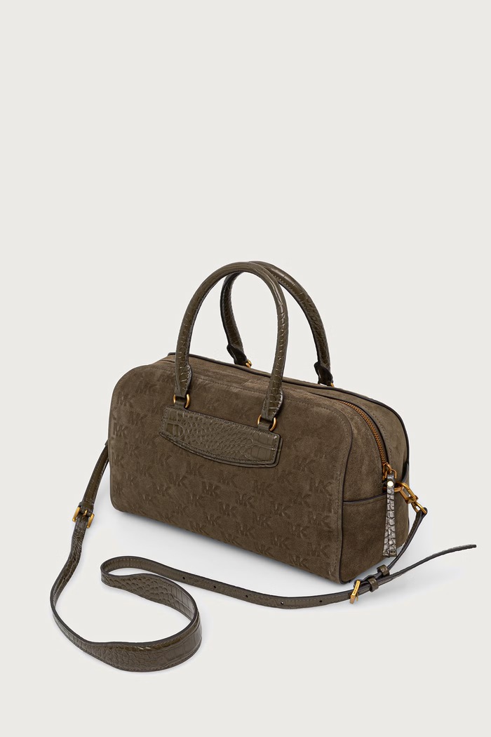 Akcesoria MICHAEL Michael Kors Torebka damska zamszowa 30F6ATVS6S zielony