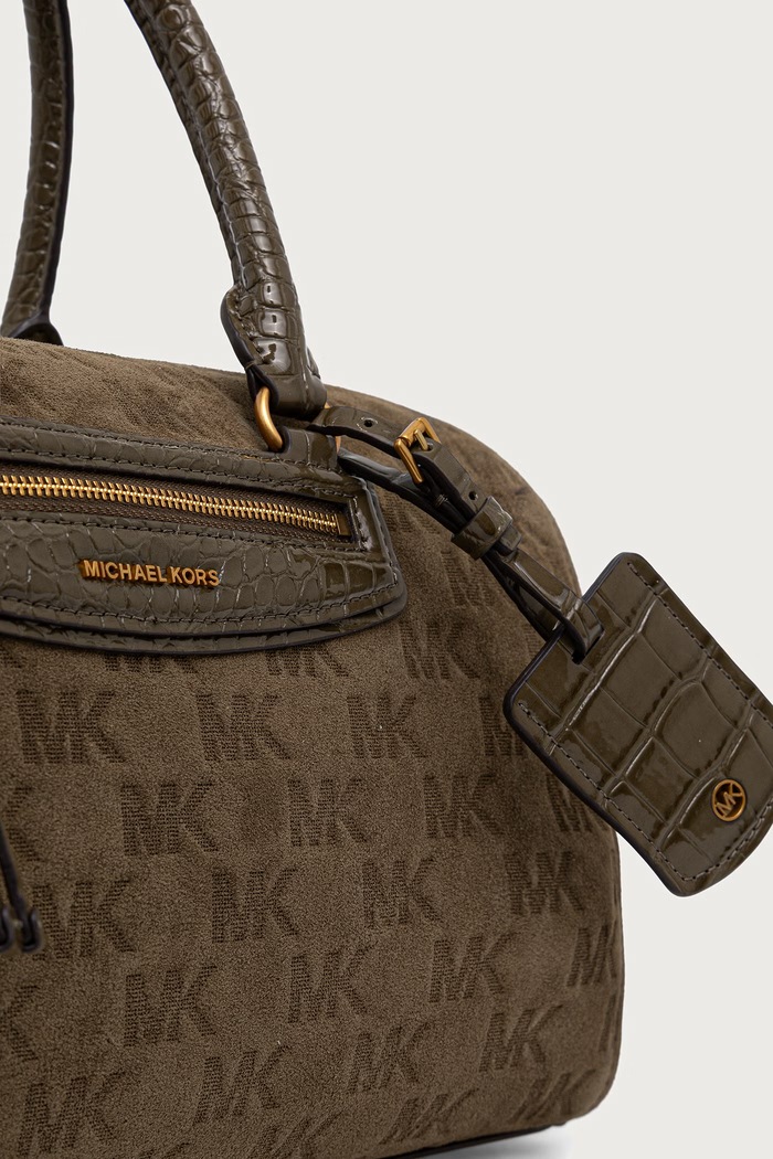 Torebka damska zamszowa MICHAEL Michael Kors 30F6ATVS6S zielony