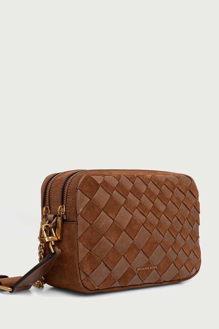 MICHAEL Michael Kors Torebka crossbody damska zamszowa BRYANT 32F6AYTC6S brązowy AW26