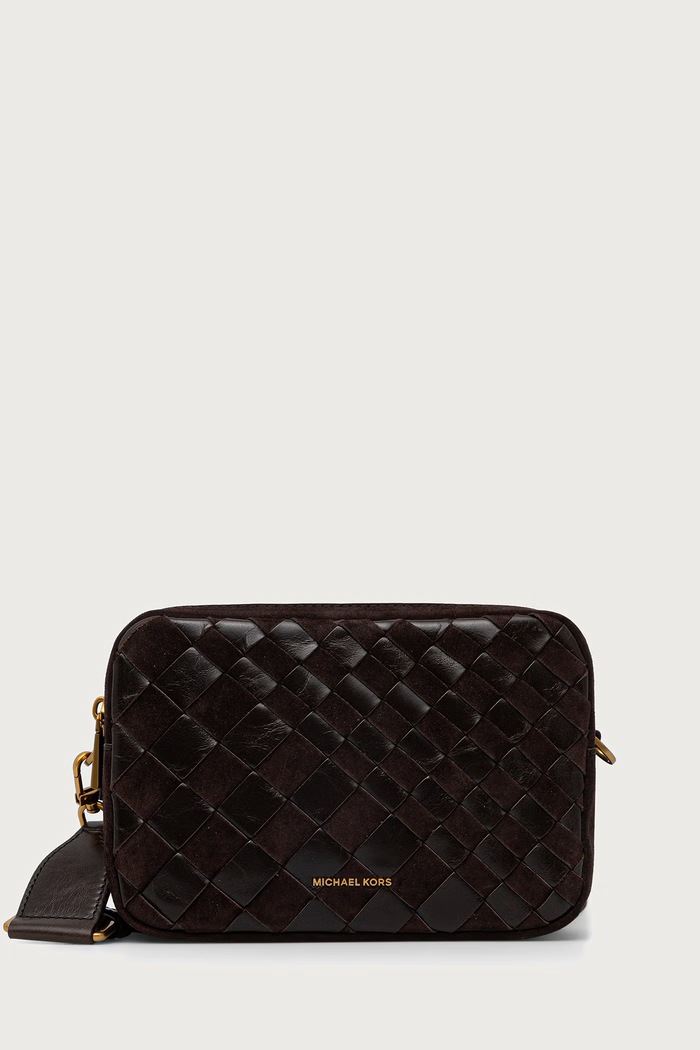 MICHAEL Michael Kors Torebka crossbody damska zamszowa BRYANT brązowy 32F6AYTC6S