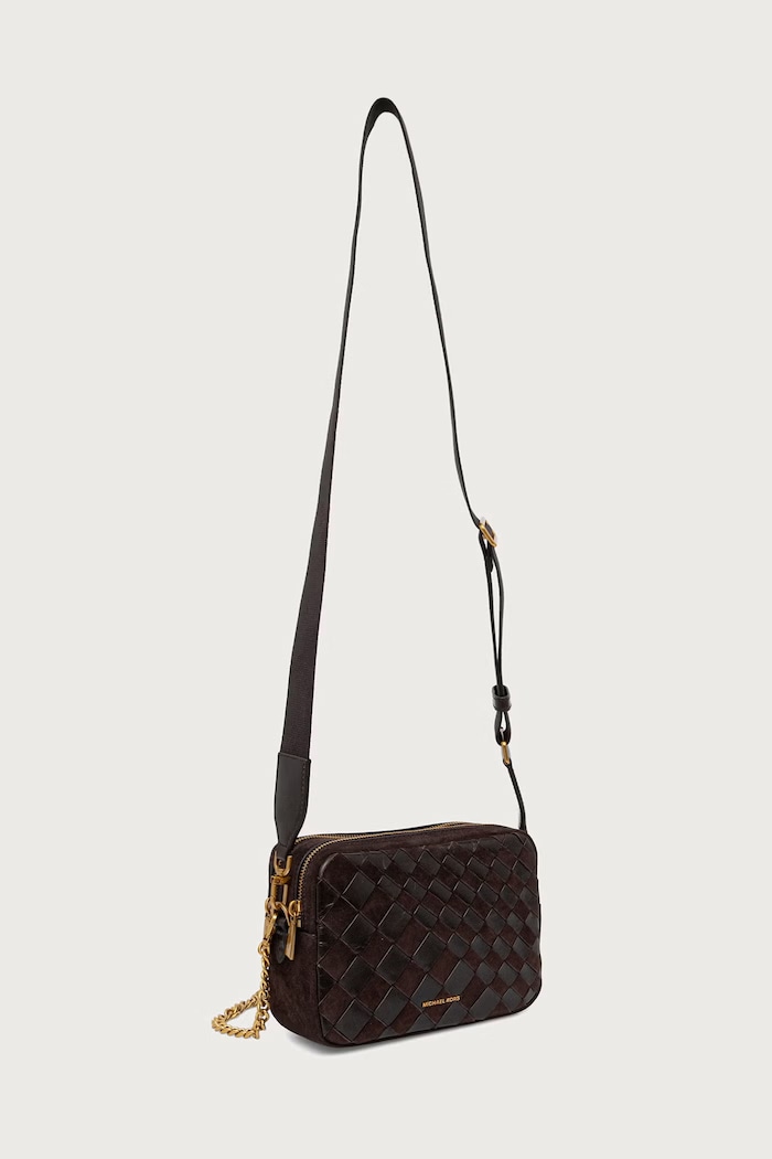MICHAEL Michael Kors Borsa a tracollo da donna in camoscio BRYANT 32F6AYTC6S marrone AW26