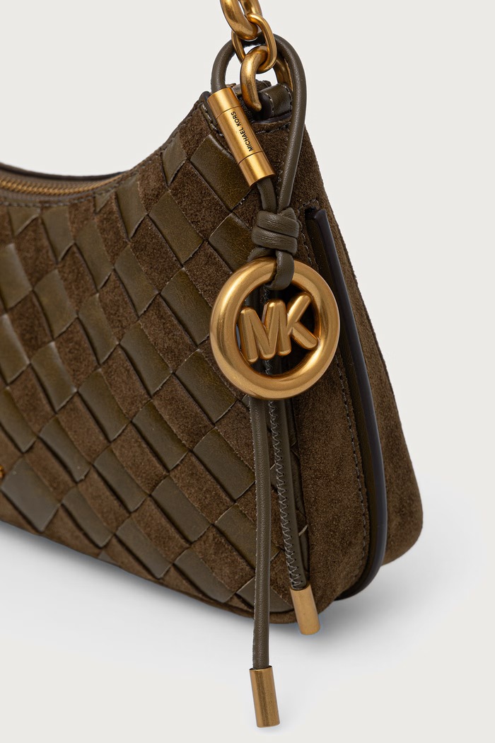 Torebka hobo damska skórzana NOLITA MICHAEL Michael Kors 32F6AY5W6S zielony