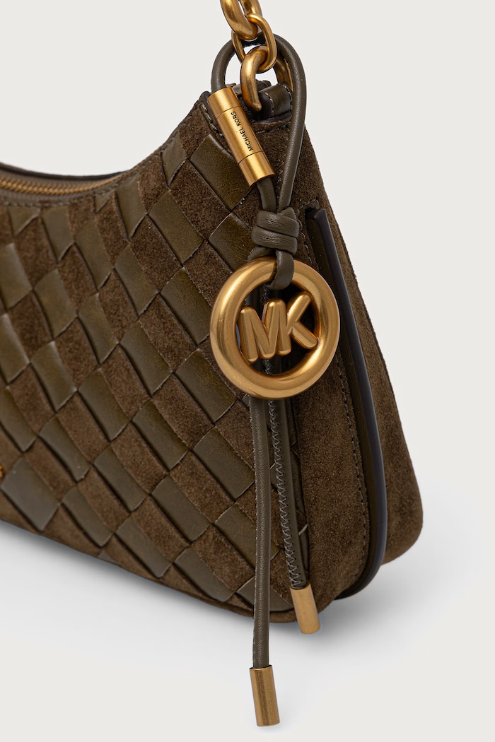 Torebka hobo damska skórzana NOLITA MICHAEL Michael Kors 32F6AY5W6S zielony