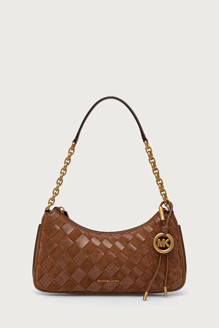 MICHAEL Michael Kors Torebka hobo damska skórzana NOLITA brązowy 32F6AY5W6S
