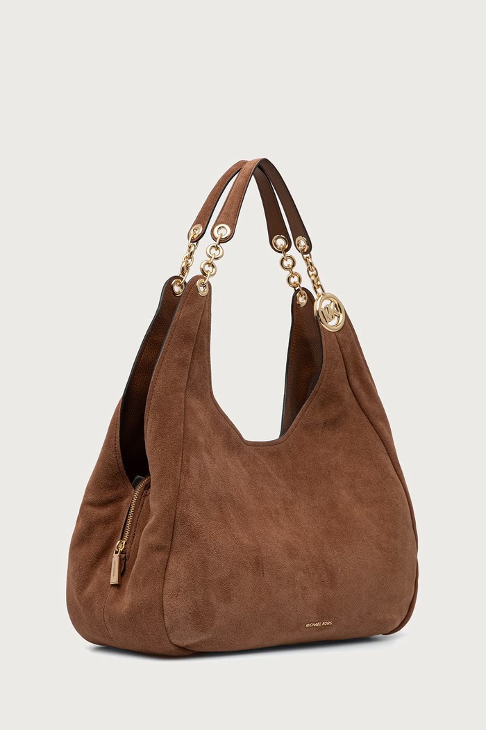 MICHAEL Michael Kors Torebka shopper damska zamszowa ELLIE 30F6GEJE7S brązowy AW26