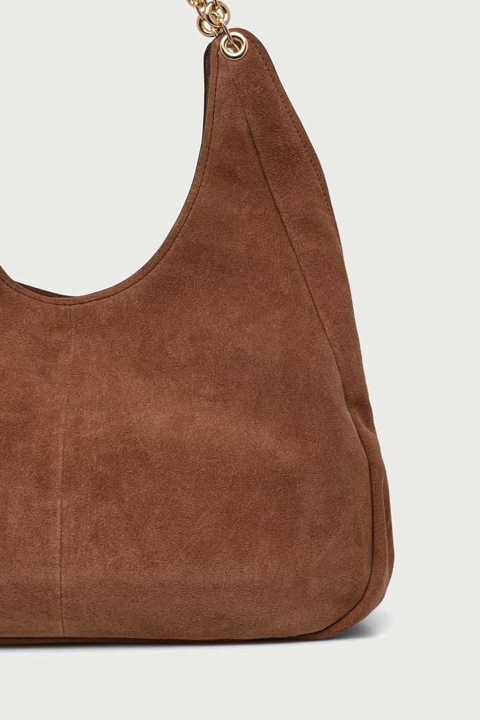 Akcesoria MICHAEL Michael Kors Torebka shopper damska zamszowa ELLIE 30F6GEJE7S brązowy