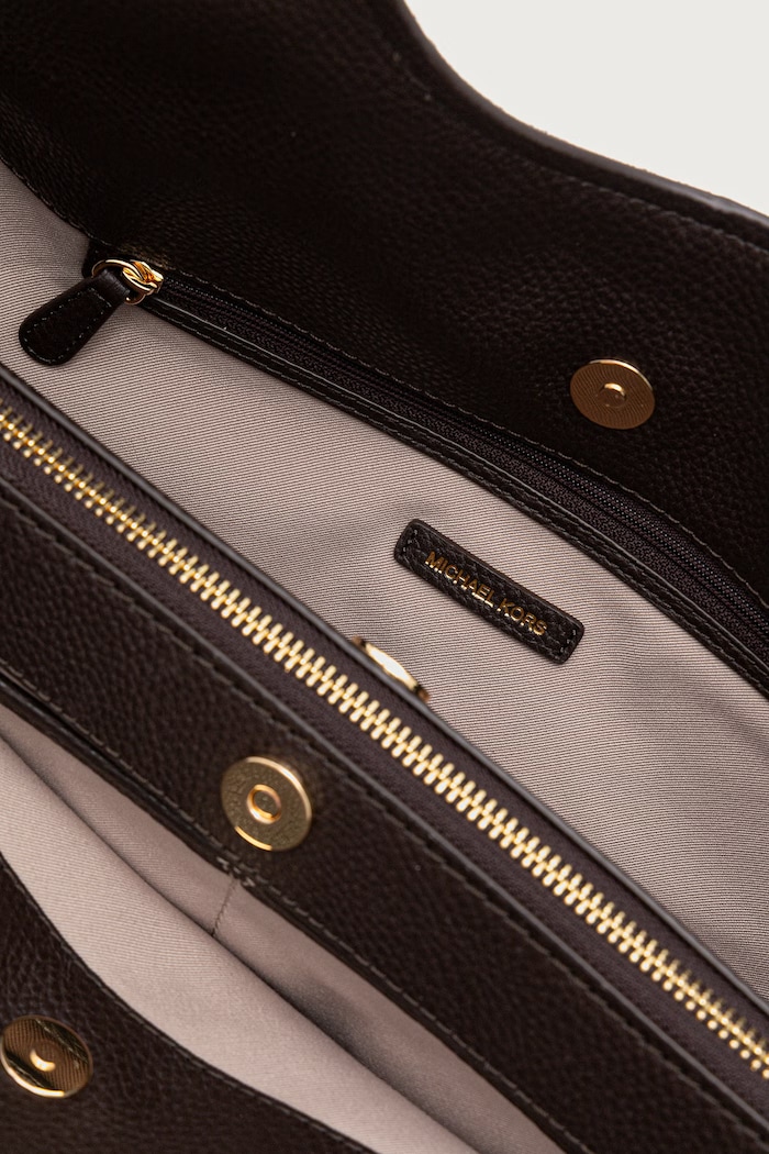 Torebka shopper damska zamszowa ELLIE MICHAEL Michael Kors brązowy 30F6GEJE7S
