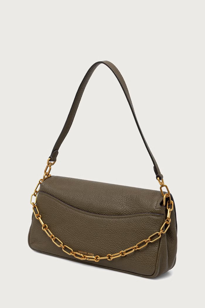 Akcesoria MICHAEL Michael Kors Torebka shopper damska skórzana BRYANT 30F6AYTL7E zielony