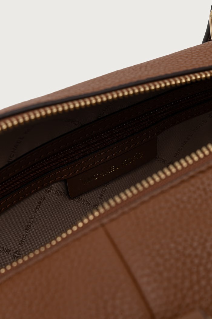 Torebka shopper damska skórzana TEDDI MICHAEL Michael Kors brązowy 30F6G24L3L
