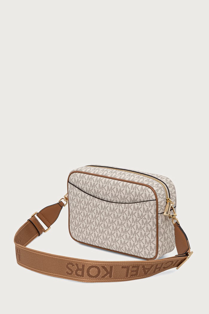 Akcesoria MICHAEL Michael Kors Torebka crossbody damska z imitacji skóry BEV 32F6G22C9B beżowy