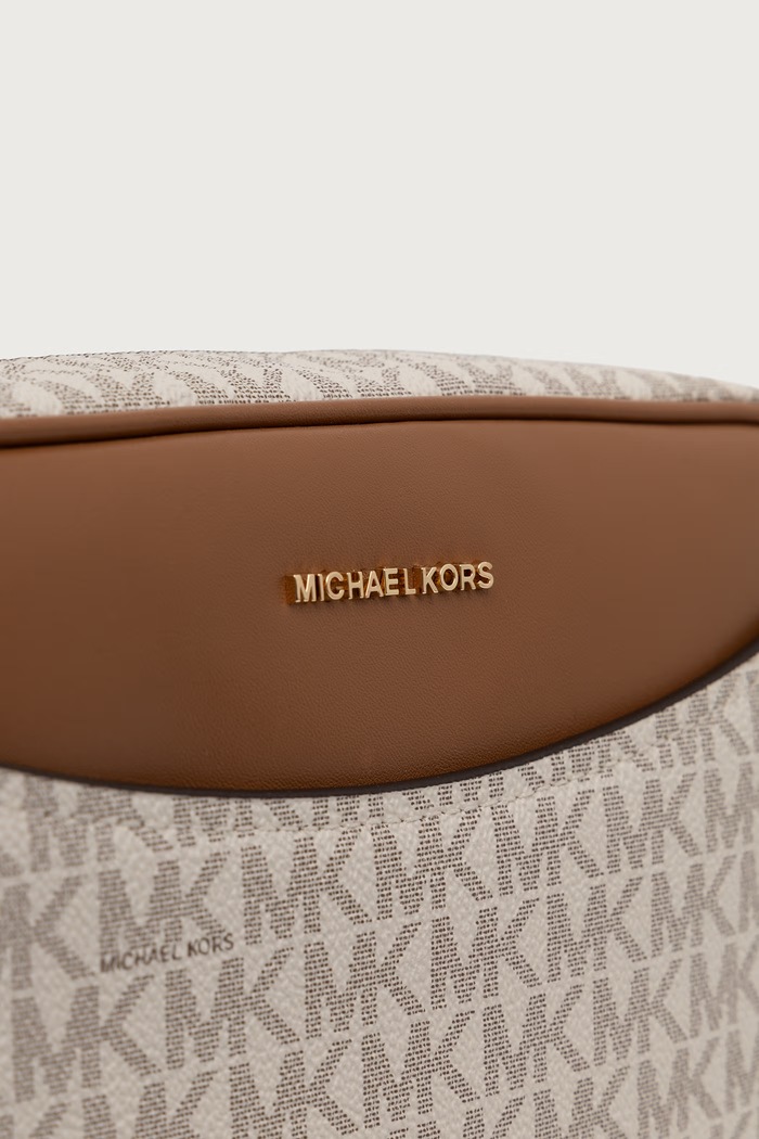 Torebka crossbody damska z imitacji skóry BEV MICHAEL Michael Kors 32F6G22C9B beżowy