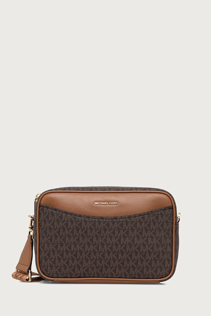 MICHAEL Michael Kors Torebka crossbody damska z imitacji skóry BEV brązowy 32F6G22C9B