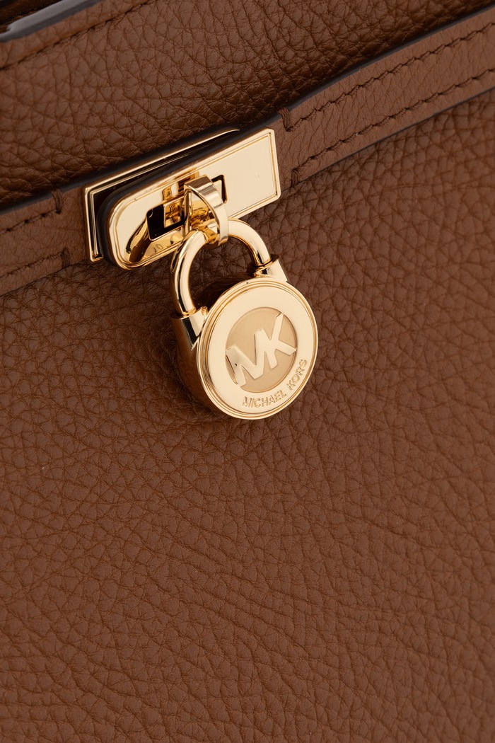 Torebka shopper damska skórzana HAMILTON MODERNE MICHAEL Michael Kors 30F6GNXT7L brązowy