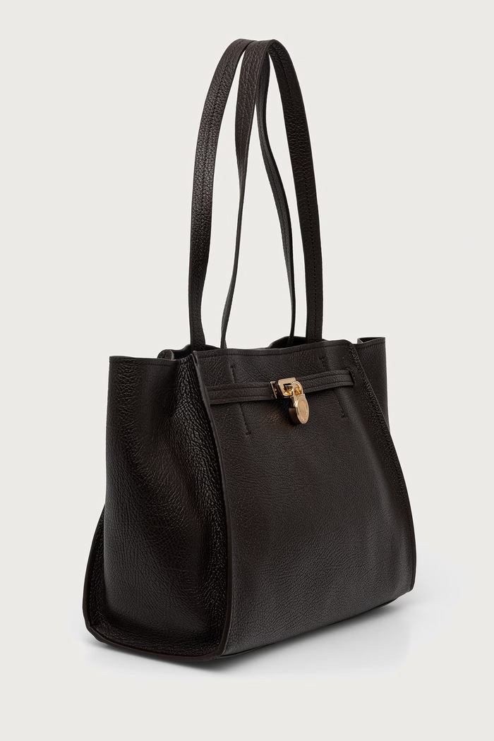 MICHAEL Michael Kors Torebka shopper damska skórzana HAMILTON MODERNE 30F6GNXT7L brązowy AW26