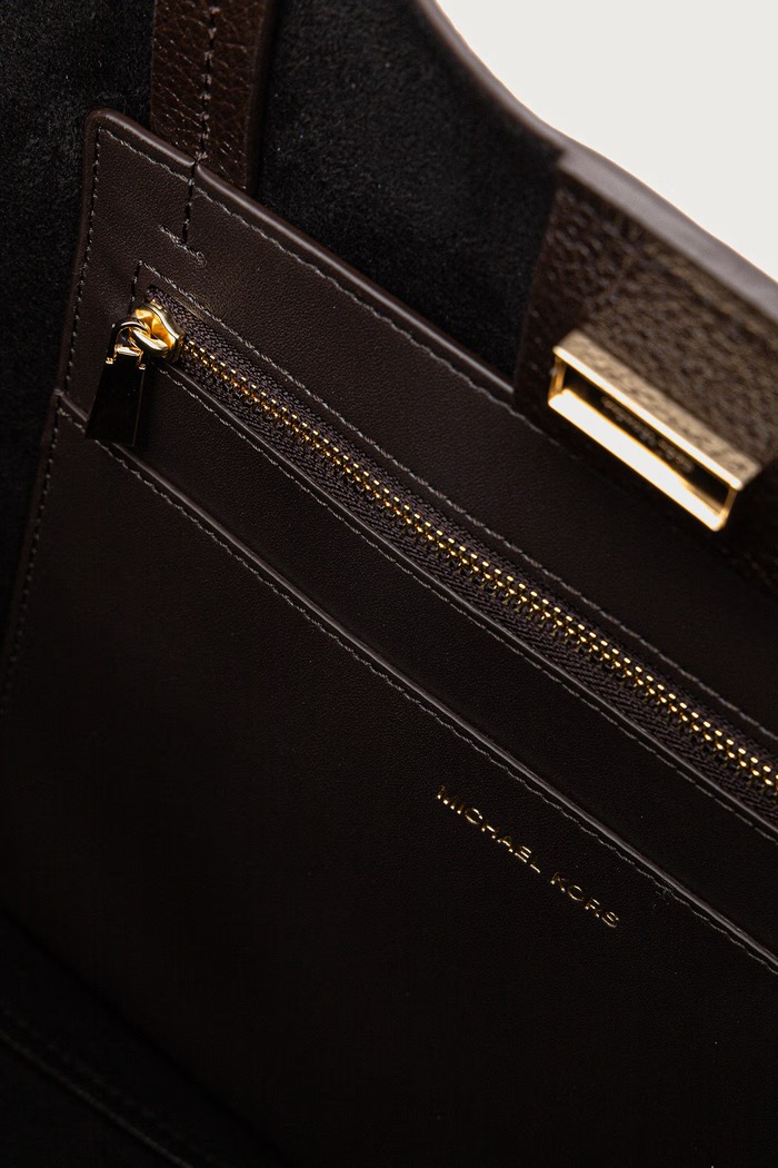 Torebka shopper damska skórzana HAMILTON MODERNE MICHAEL Michael Kors brązowy 30F6GNXT7L