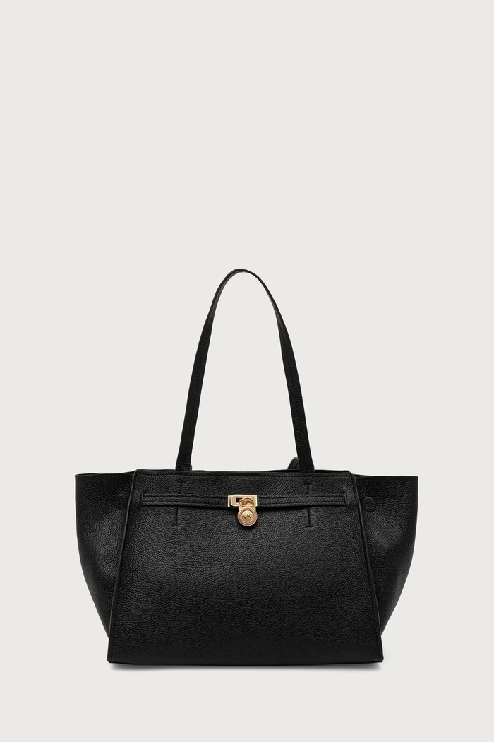 MICHAEL Michael Kors Torebka shopper damska skórzana HAMILTON MODERNE czarny 30F6GNXT7L