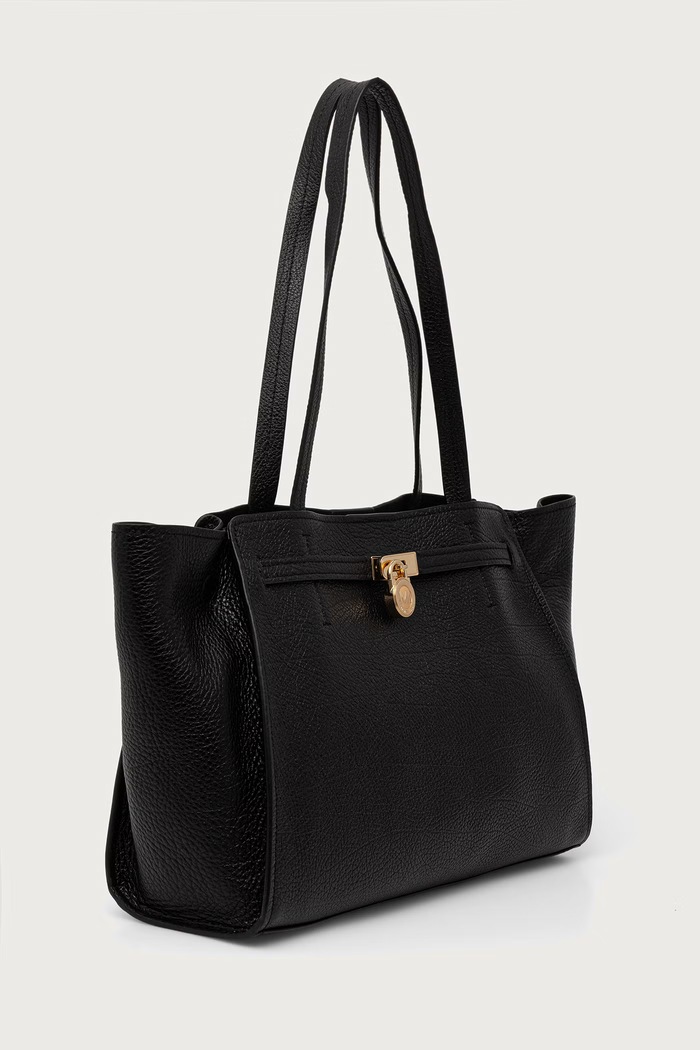 MICHAEL Michael Kors Torebka shopper damska skórzana HAMILTON MODERNE 30F6GNXT7L czarny AW26
