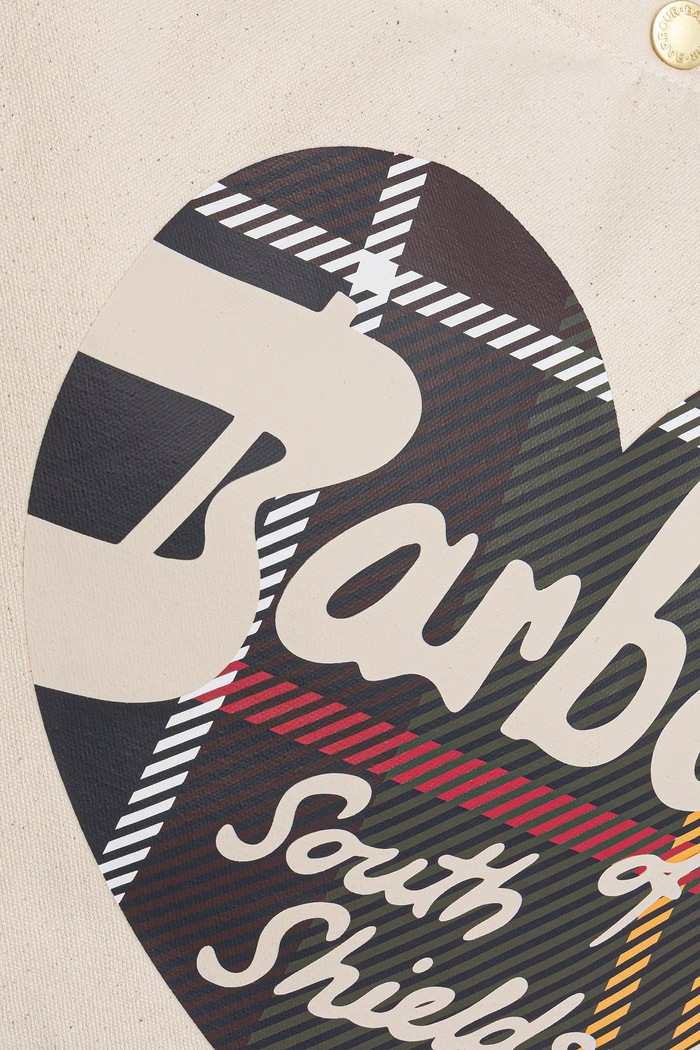Torebka tote damska bawełniana Barbour LBA0559BE11 beżowy