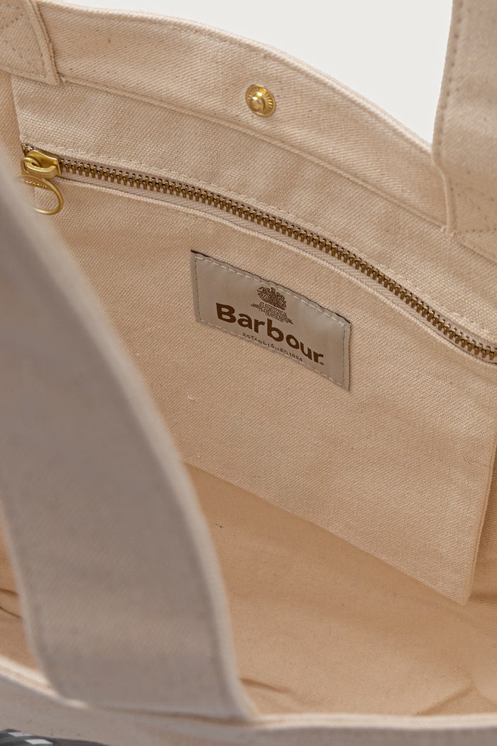 Torebka tote damska bawełniana Barbour beżowy LBA0559BE11