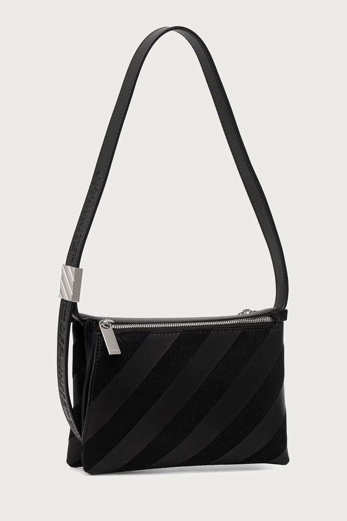 Off-White Sandbag 404 tote bag Women's suede OWWNN10F26LT01 black AW26