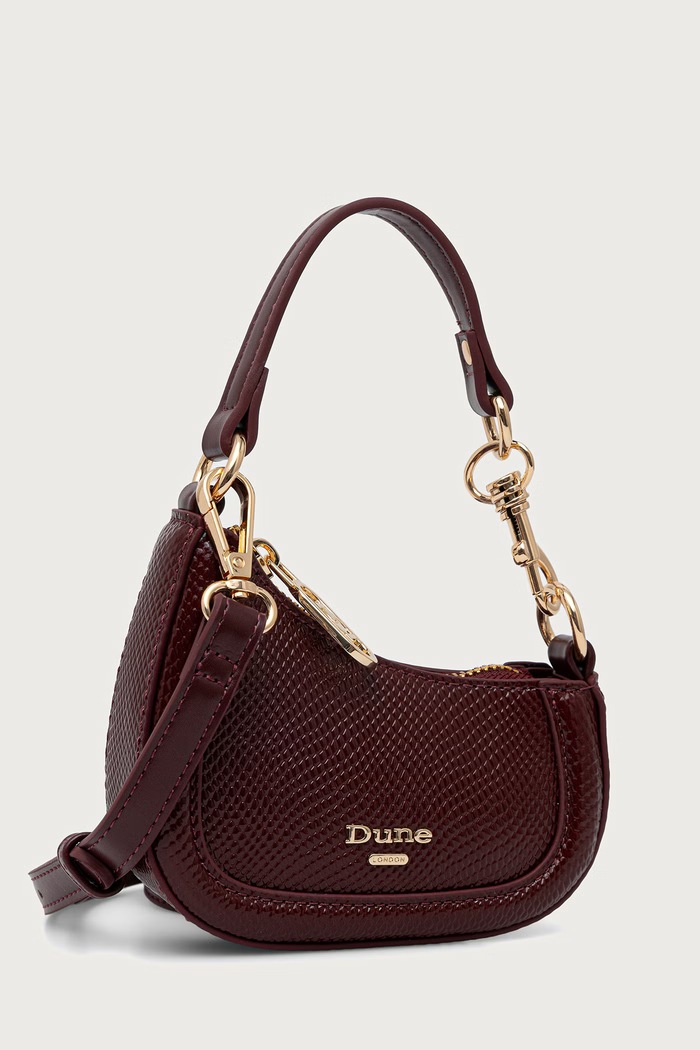 Dune London Torebka crossbody damska SELECTION 1064509700005929 bordowy AW26