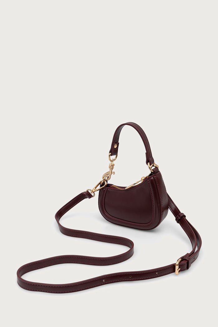 Torebka crossbody damska SELECTION Dune London 1064509700005929 bordowy