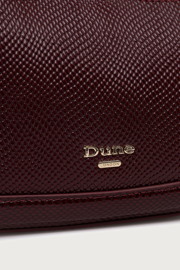 Akcesoria Dune London Torebka crossbody damska skórzana DIRECTION 0022509700036929 bordowy