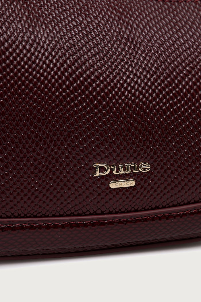 Akcesoria Dune London Torebka crossbody damska skórzana DIRECTION 0022509700036929 bordowy