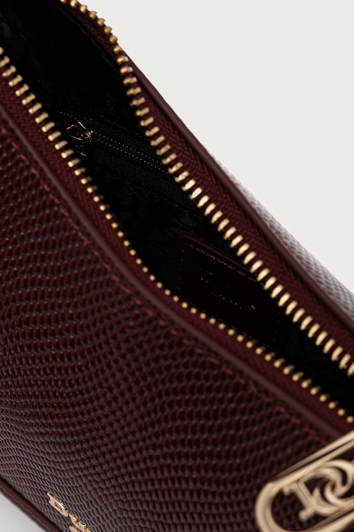 Torebka crossbody damska skórzana DIRECTION Dune London bordowy 0022509700036929
