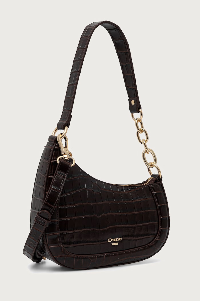 Dune London Torebka crossbody damska skórzana DIRECTION 0022509700036808 brązowy AW26