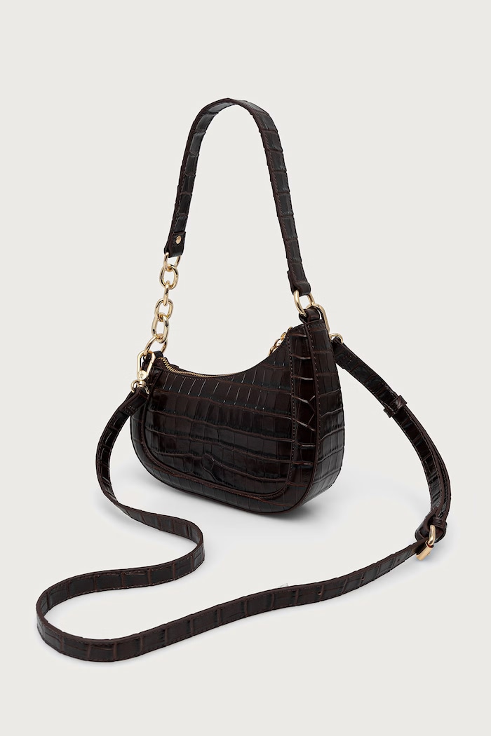 Torebka crossbody damska skórzana DIRECTION Dune London 0022509700036808 brązowy