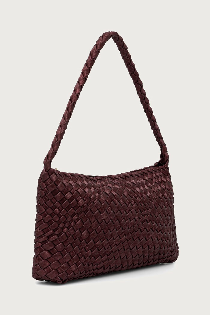 Dune London Torebka bagietka damska DELIBERATING 0022511200016887 bordowy AW26
