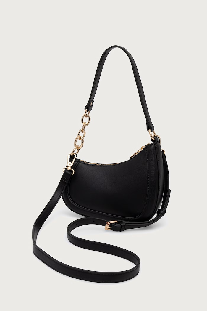 Akcesoria Dune London Torebka crossbody damska skórzana DIRECTION 0022509700036756 czarny