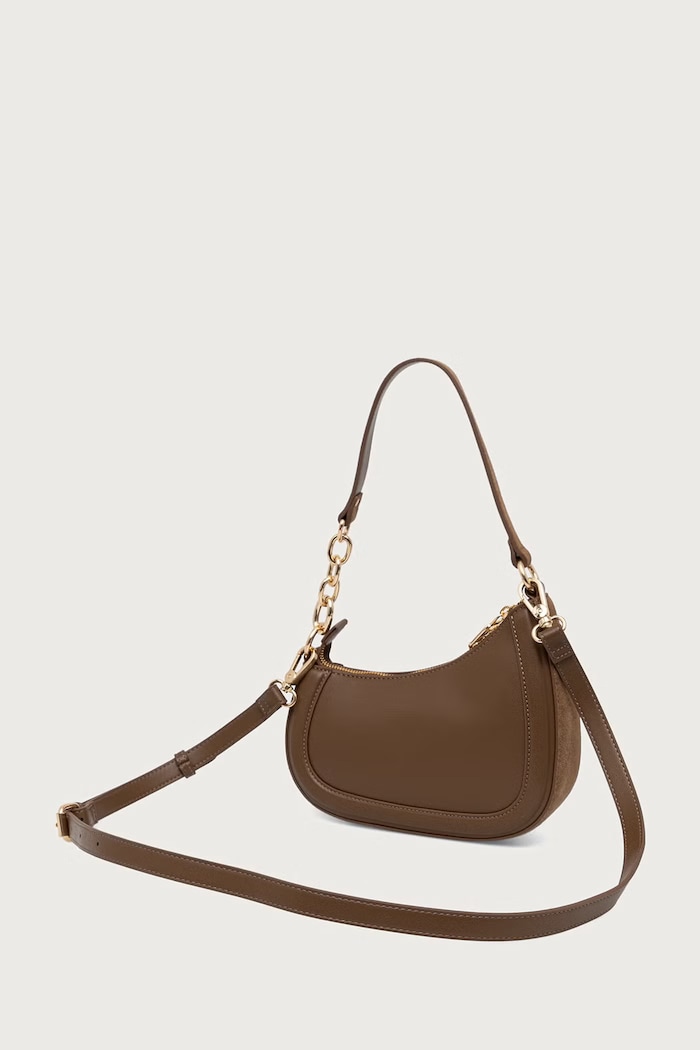 Akcesoria Dune London Torebka crossbody damska skórzana DIRECTION 0022509700036130 beżowy