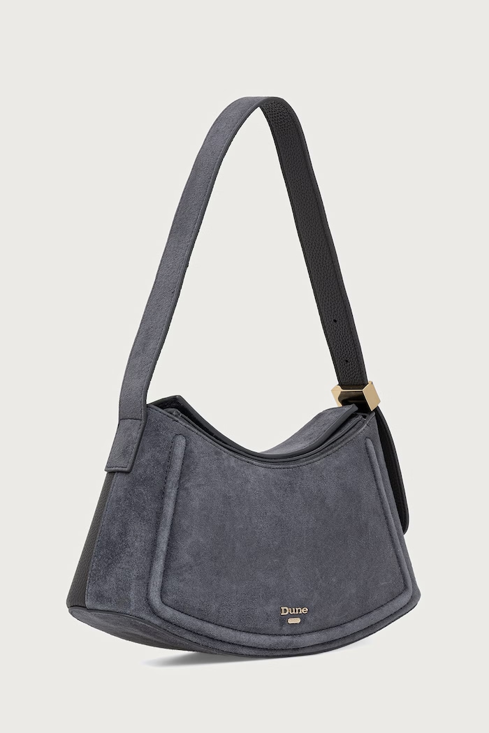 Dune London Torebka hobo damska DEPENDENT 0022511200015297 szary AW26