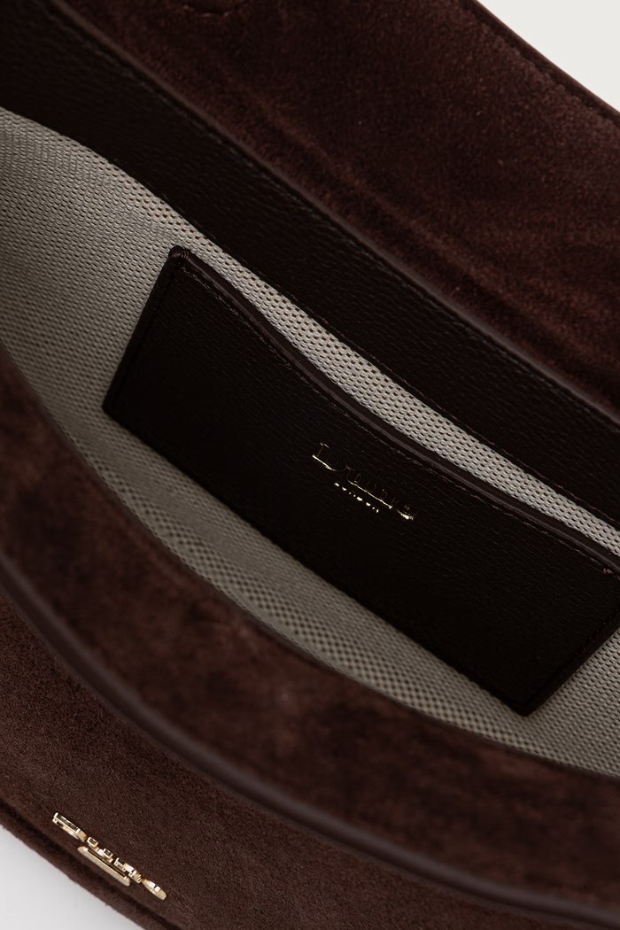 Torebka crossbody damska zamszowa DEPENDENT Dune London brązowy 0022511200015330