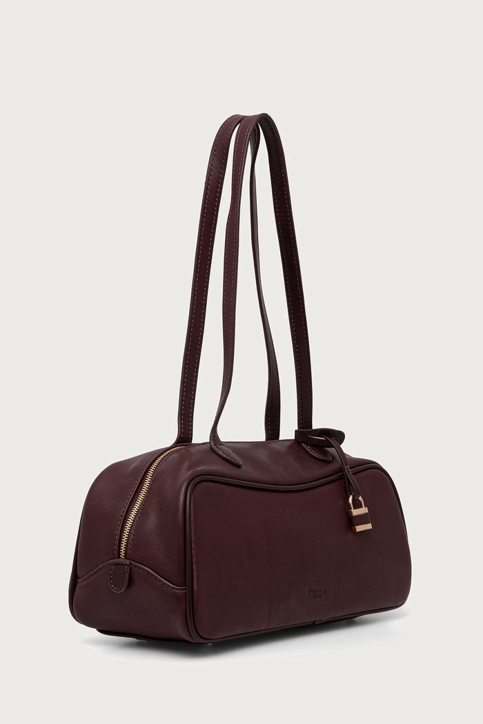 Dune London Torebka crossbody damska skórzana DAY 0020500110038930 bordowy AW26