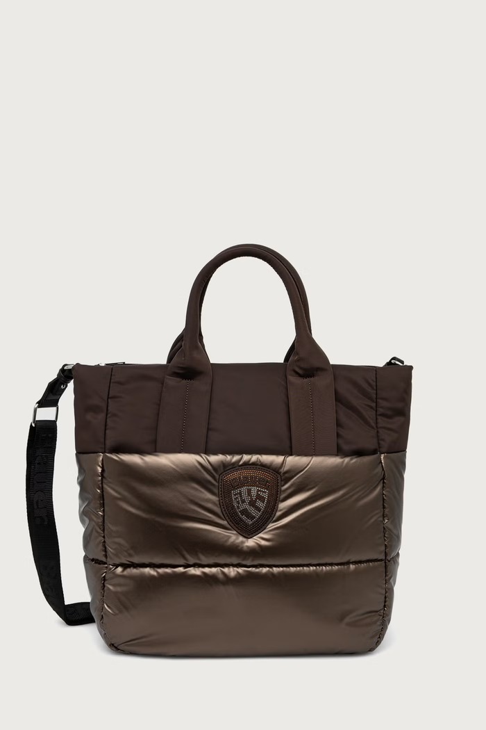 Blauer Torebka shopper damska brązowy F6QUARTXL01.PAD