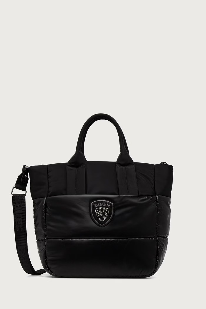 Blauer Torebka shopper damska czarny F6QUARTXL01.PAD