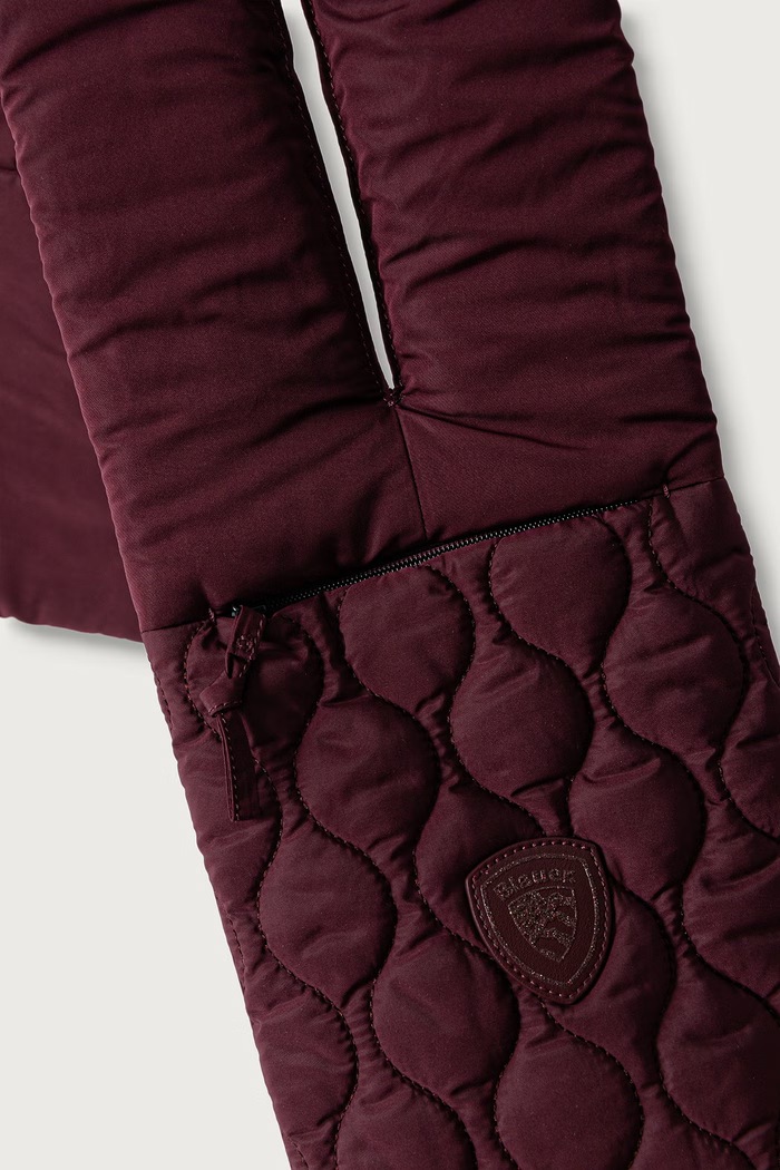 Blauer Szalik damski F6SCARF01.PUF bordowy AW26