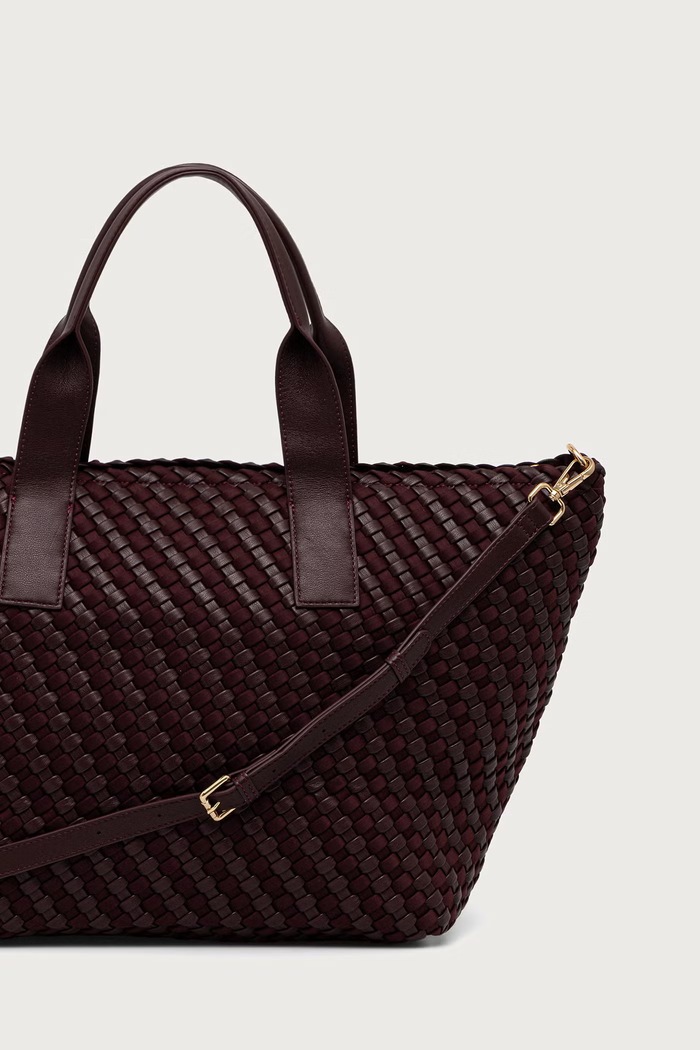 Akcesoria Blauer Torebka shopper damska z imitacji skóry F6HOME02.NEO bordowy