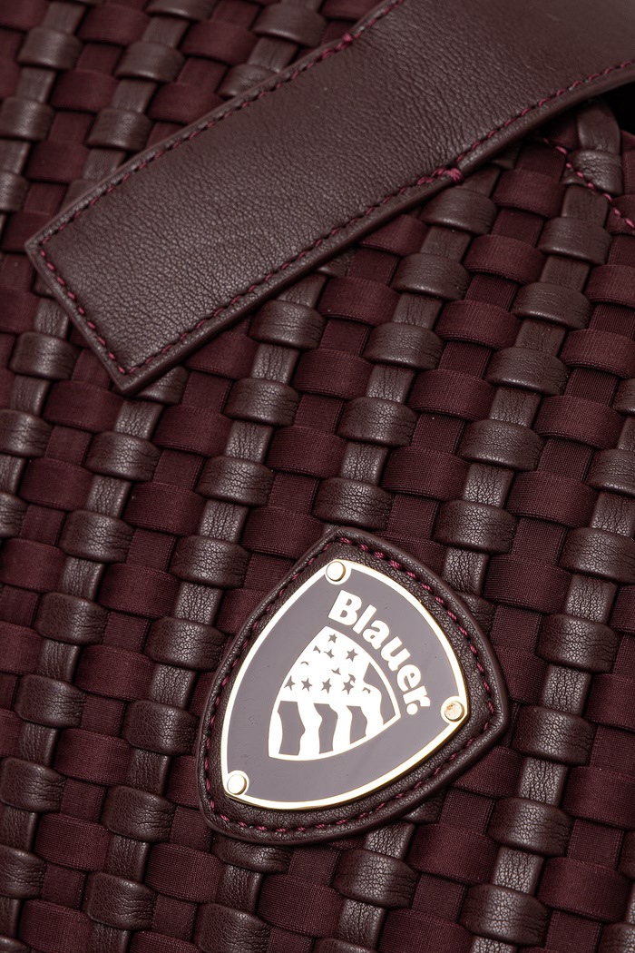 Torebka shopper damska z imitacji skóry Blauer F6HOME02.NEO bordowy
